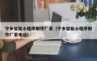 安陆宁乡智能小程序制作厂家（宁乡智能小程序制作厂家电话）